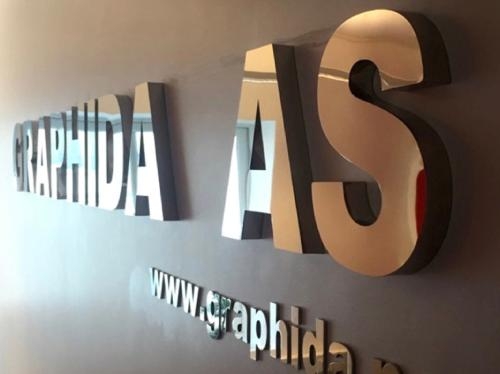 chữ nổi inox trắng