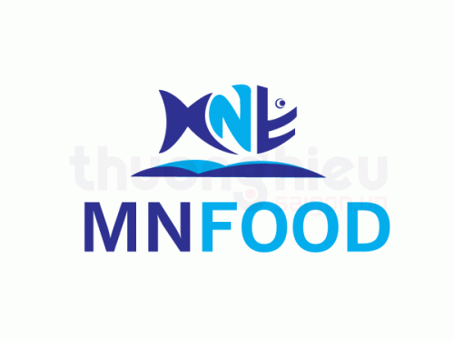 logo thương hiệu thực phẩm MN FOOD
